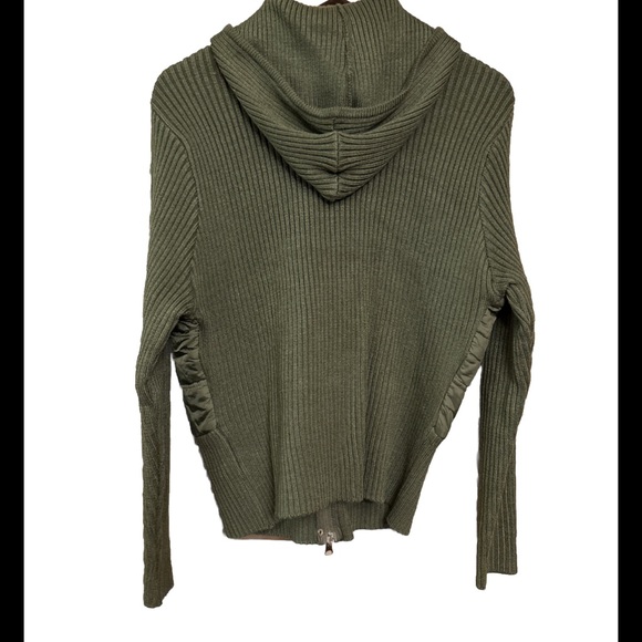 Sold on eBay NWOT LANE BRYANT Olive Green Women's Hooded Sweater - Picture 1 of 7